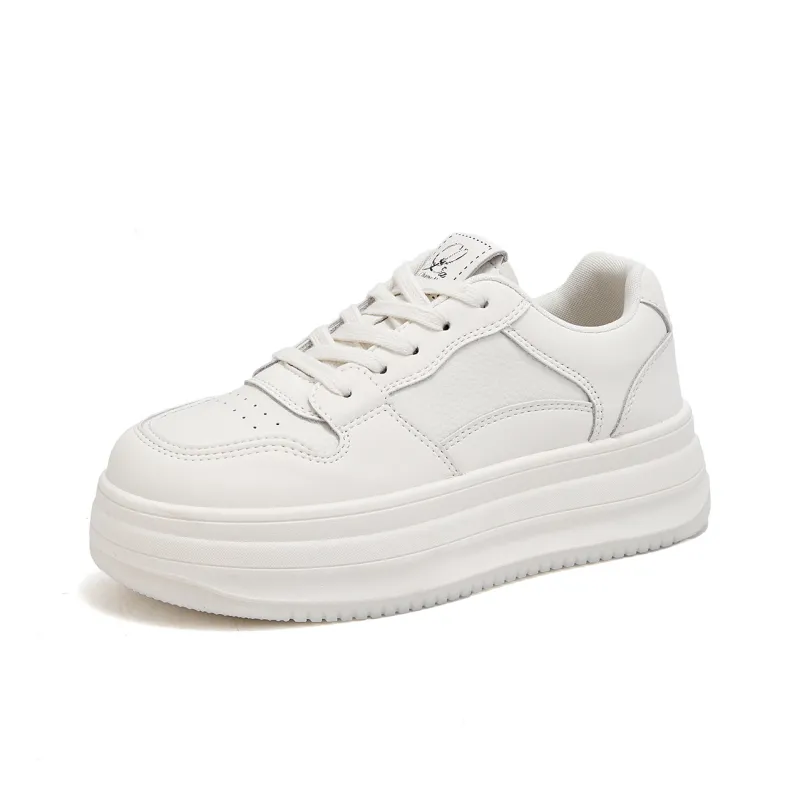 La Chapelle Anti-Slip Wear-Resistant Low-Top Skateboard Shoes Women's Beige-1