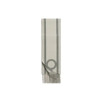 HERMES Cashmere Knit Scarves Women's White