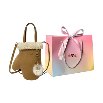 Yalu Suede Crossbody One Shoulder Handbags Regular Women's Brown