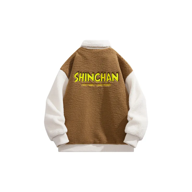 Crayon Shinchan Velvet feel Coat Unisex-14