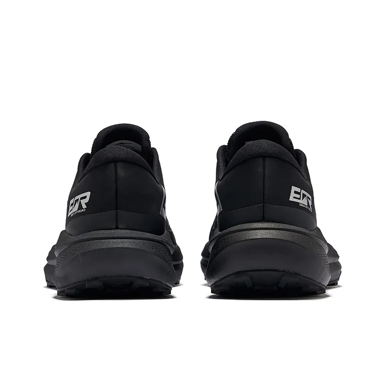 Erke Cushioning Coverage Slip Resistant Low Top Running Shoes Men's Jet Black-3