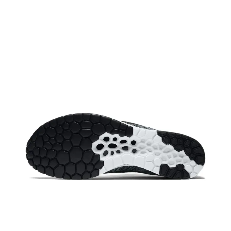 Nike Flyknit Streak Anti Slip Wear Resistant Low Top Running Shoes Unisex Black White-5