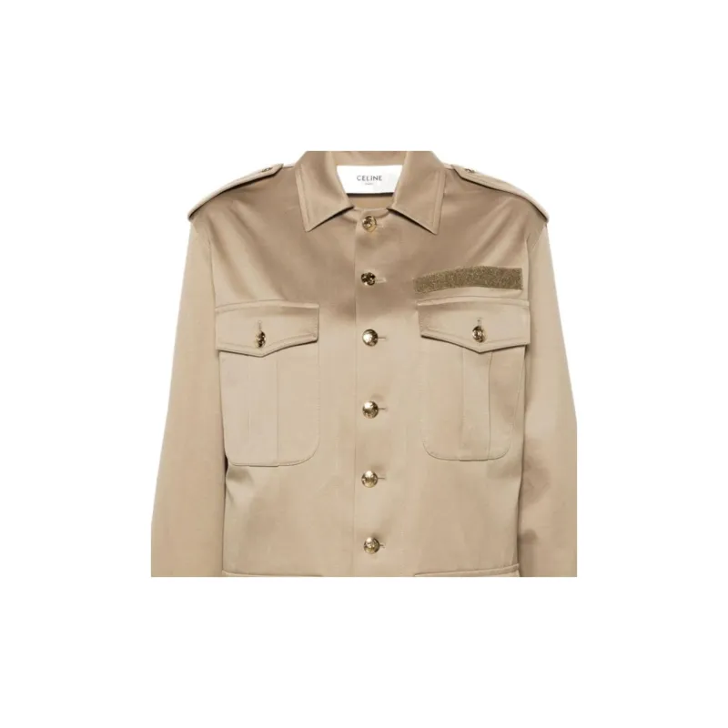 CELINE Saharienne Jacket In Technical Cotton-3