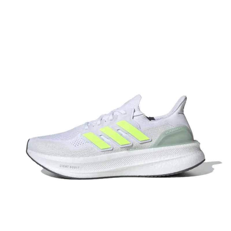 Adidas Ultraboost 5.0 Slip Resistant And Breathable Low Top Casual Running Shoes Men's Silver White-0
