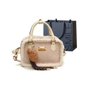 SWIMADE PU Handbag Regular Unisex Ecru/Light Brown/Coffee