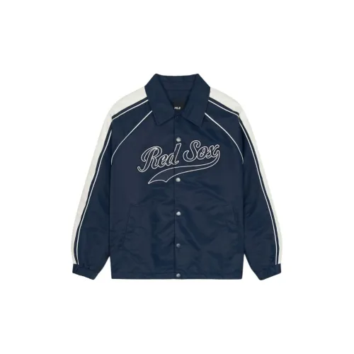 MLB Varsity Boston Red Sox Jackets Coats Unisex Navy Blue