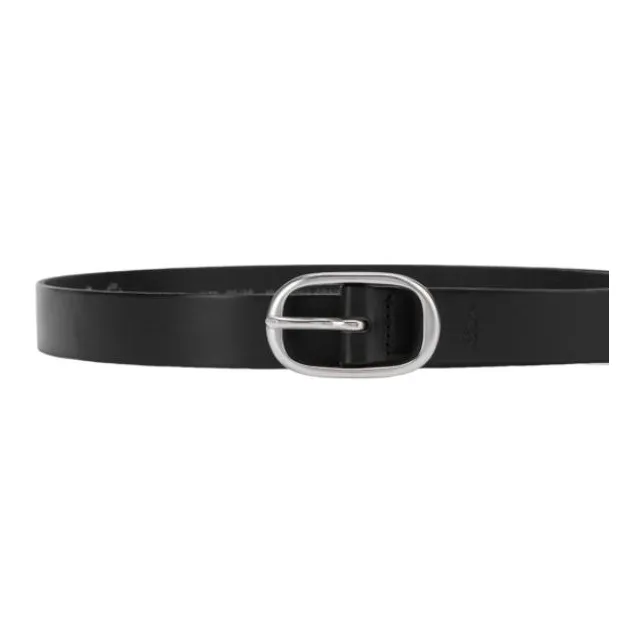 Levi’s Cow Leather Leather Metal Leather Belts Women's Black --1