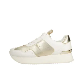 MICHAEL KORS Raina Low Top Casual Shoes Women's White Gold