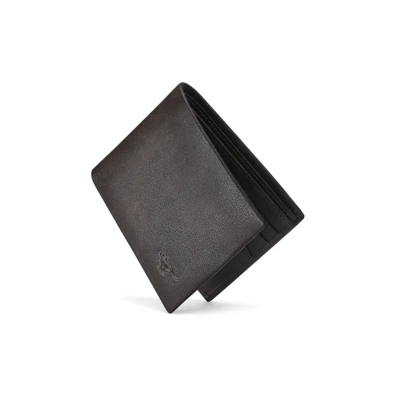 SEPTWOLVES Top Grain Cow Leather Wallets With Money Clip Men's Black-5