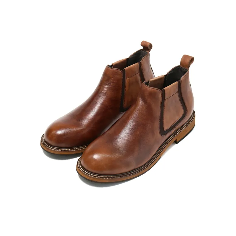 Turns By Turns Short Chelsea Boots Men's-5