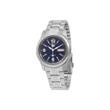 SEIKO Automatic Mechanical Movement Stainless Steel Strap Watch 38mm Men's Watches Blue Dial