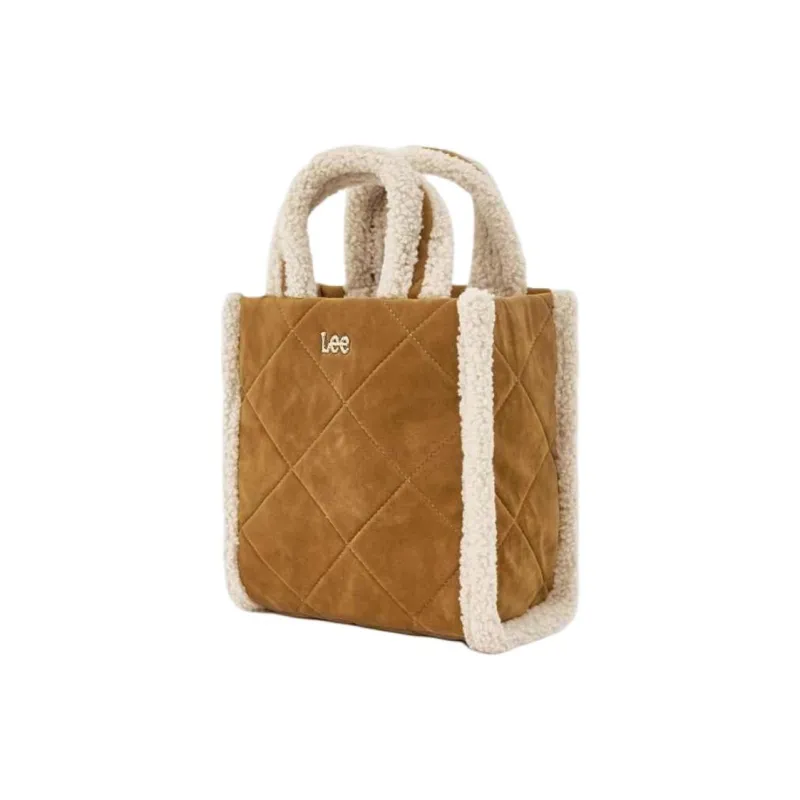Lee Fabric Tote Bag Shopping Bag Shoulder Bag Crossbody Bag Handbag Medium Size Women's Coffee-1