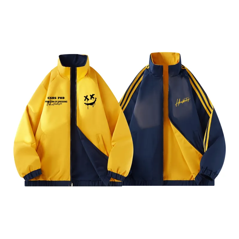 CSKS Jackets Coats Unisex Navy Blue-4