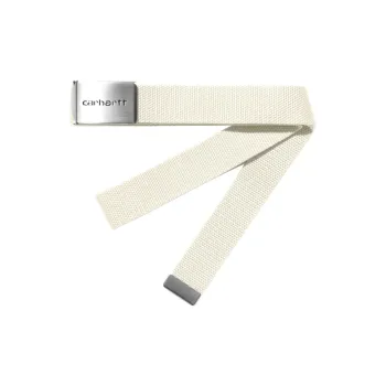 Carhartt Polyester, Canvas, Chrome Plated, Metal Belt Women's Beige Width 3.4cm