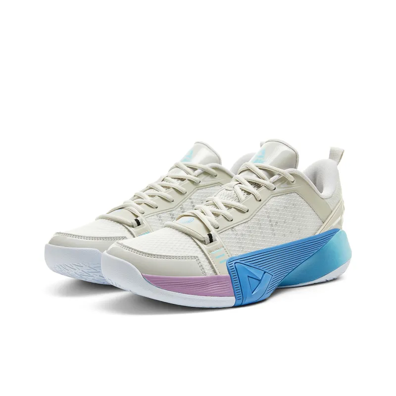 PEAK Taichi Siege Cushioning, Rebound, Abrasion Resistant, Slip Resistant Low Top Basketball Shoes Men's Mist Gray-2