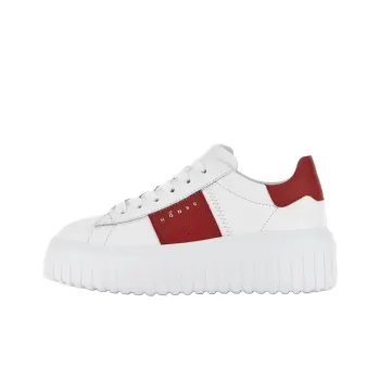 HOGAN H Stripes Low Top Casual Shoes Women's Red