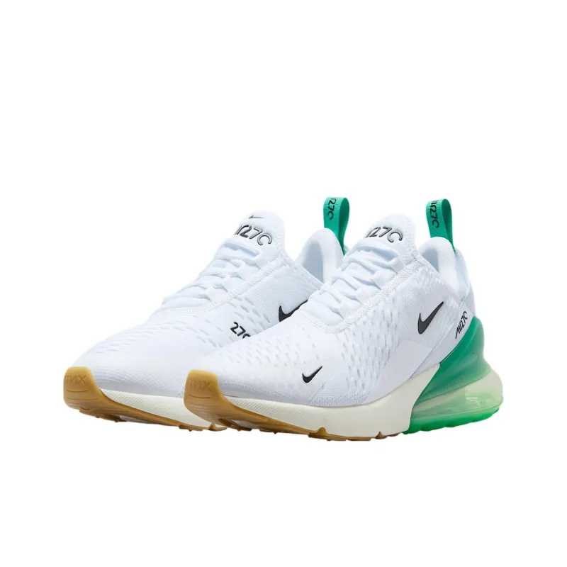 Nike Air Max 270 White Summit White Stadium Green Black Women's-2