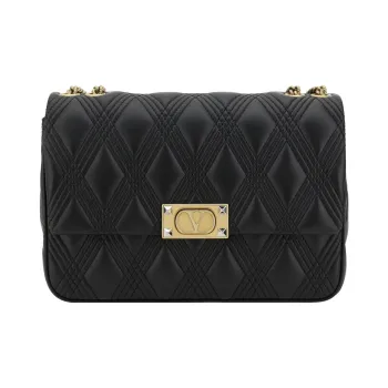 Valentino Garavani Rockstud Foldover Top Quilted Shoulder Bag