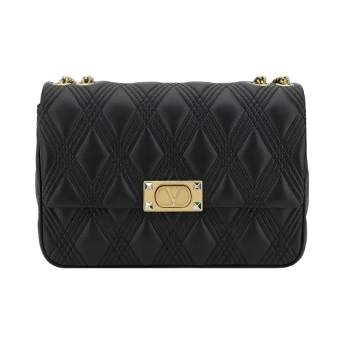 Valentino Garavani Rockstud Foldover Top Quilted Shoulder Bag