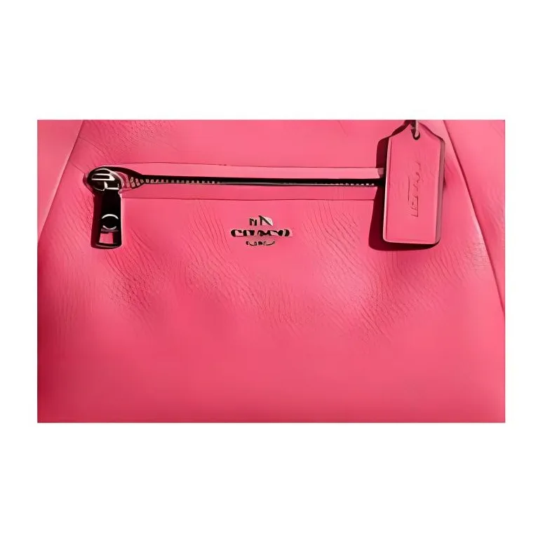 COACH Prairie Leather Shoulder Bag, Crossbody Bag, Handbag Medium Size Women's Rouge Peach Pink-2