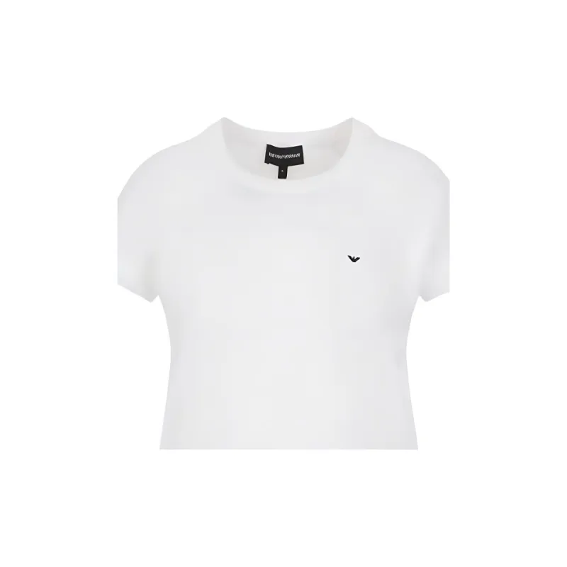 EMPORIO ARMANI Raglan Sleeve T Shirt Women's White-4