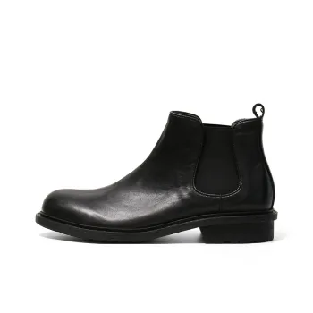 Turns By Turns Short Chelsea Boots Men's Black