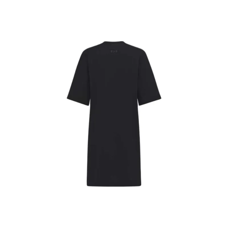 MSGM Short-Sleeved Dresses Women's Black-1
