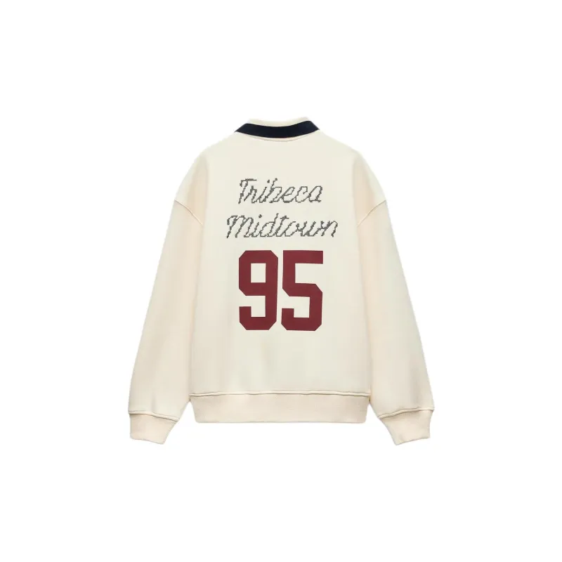 ZARA Sweatshirt Women's Raw White-1