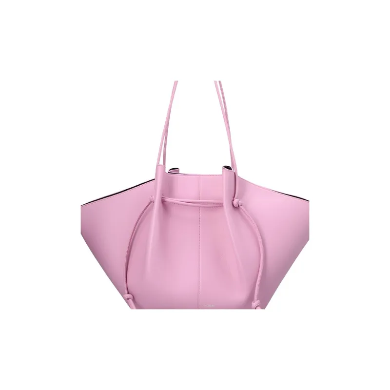 YUZEFI Calfskin Tote Bag, Shopping Bag, Shoulder Bag, Handbag Tubas Women's Pink-2