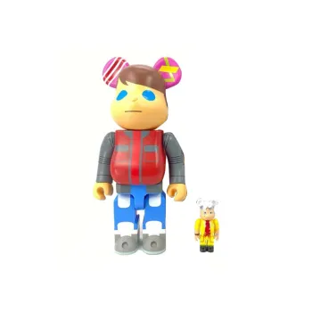 BE@RBRICK KaNo X Medicom Back To The Future Designer Con Marty And Doc