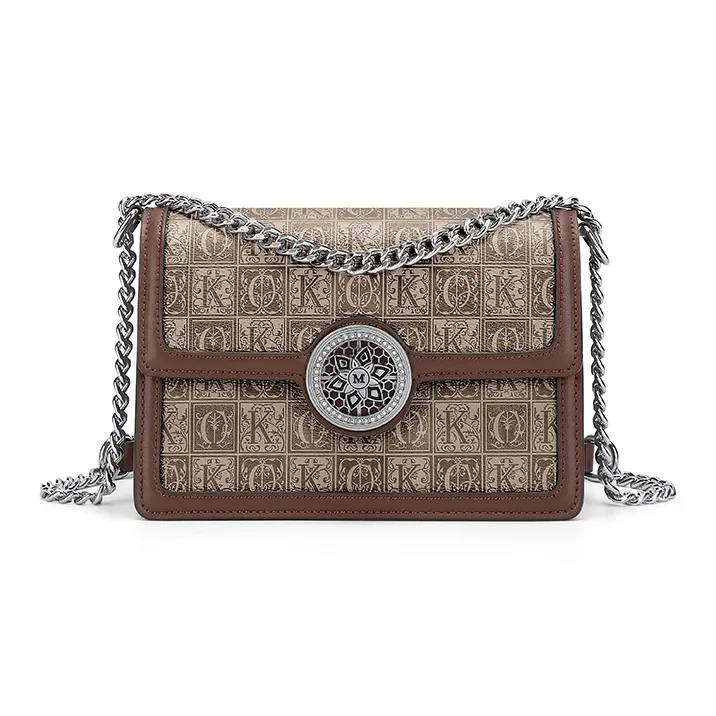 Simvay Clos PVC And Synthetic Leather Shoulder Bag Crossbody Bag Shoulder Bag Small Size Women's Gray Print/Black Print-13