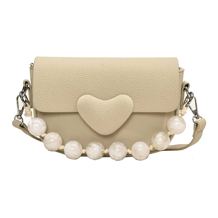 Yalu PU Shoulder Bag, Crossbody Bag, Handbag Women's Black/Matcha/Pink/Ecru-8