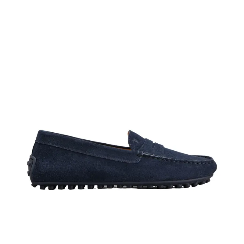 TOD'S City Gommino Beanie Shoes Women's Blue-1