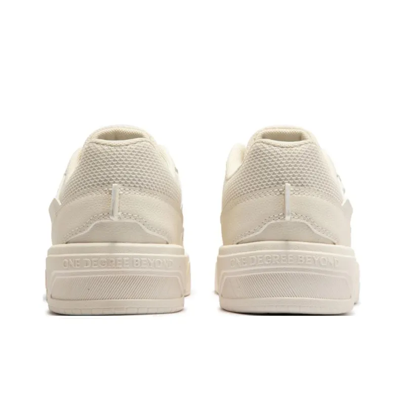 361° Cushioned Wear-Resistant Lightweight Low-Top Skateboard Shoes Men's Lotus White-3