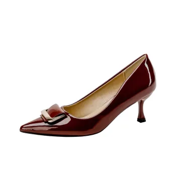 TADSW Slim Heel High Heels 5cm Women's Burgundy