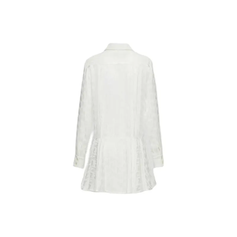MSGM FW24 Long-Sleeved Dresses Women's Cream-1