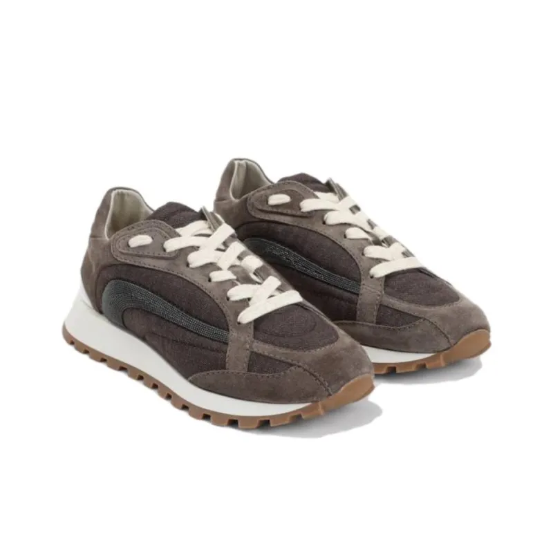 Brunello Cucinelli Low Top Casual Shoes Women's Umber-2