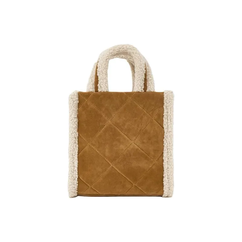 Lee Fabric Tote Bag Shopping Bag Shoulder Bag Crossbody Bag Handbag Medium Size Women's Coffee-2