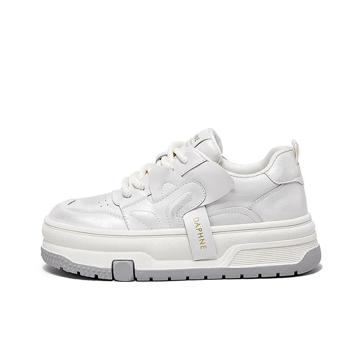 DAPHNE Anti-Slip And Wear-Resistant Lightweight Height Increasing Low-Top Skateboard Shoes Women's-0