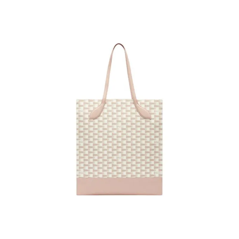 BALLY Cow Leather Tote Bag, Shopping Bag, Shoulder Bag, Handbag Tubas Women's Pink-0