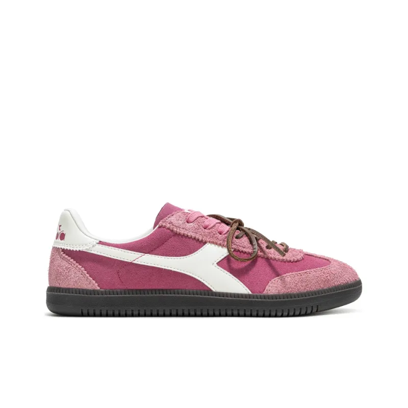 Diadora Wear-Resistant Low-Top Skateboard Shoes Unisex Pink White-1
