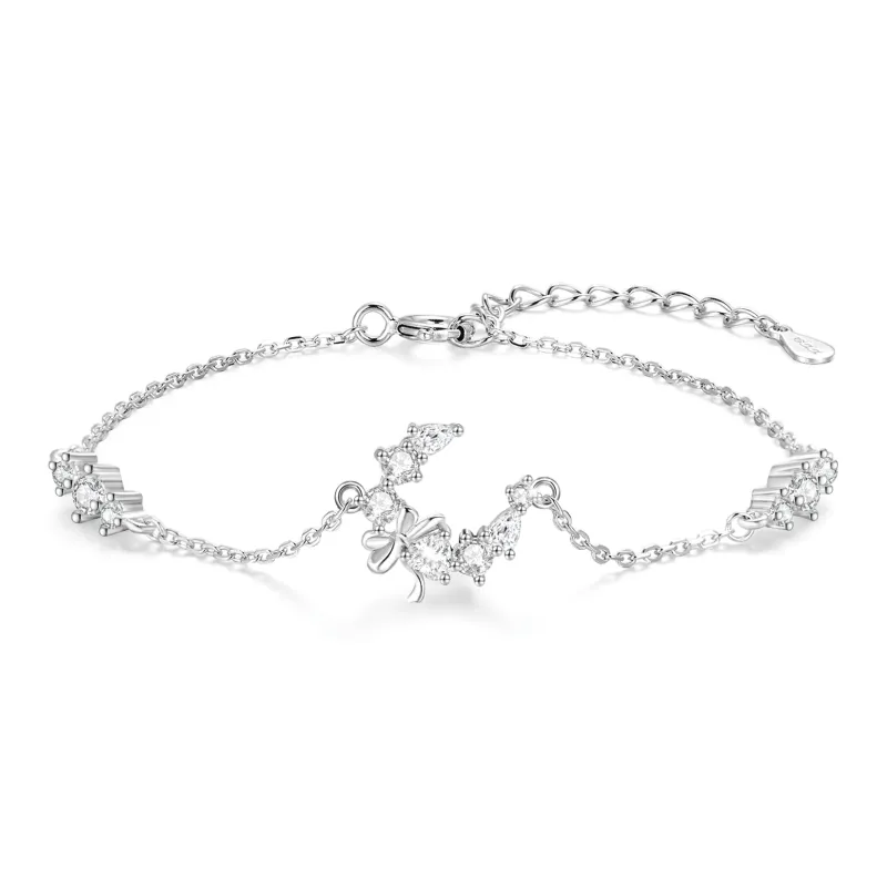 ZHENJIUJIU S925 Spliced Chain, Friends Bestie Couple Women's-4