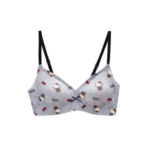 GUKOO x Sanrio Hello Kitty Bra Women's Heather Gray