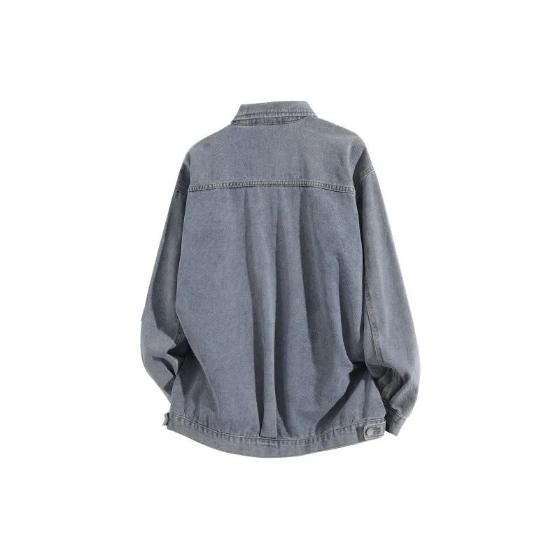 FASTFISH Denim Jacket Unisex Black-8