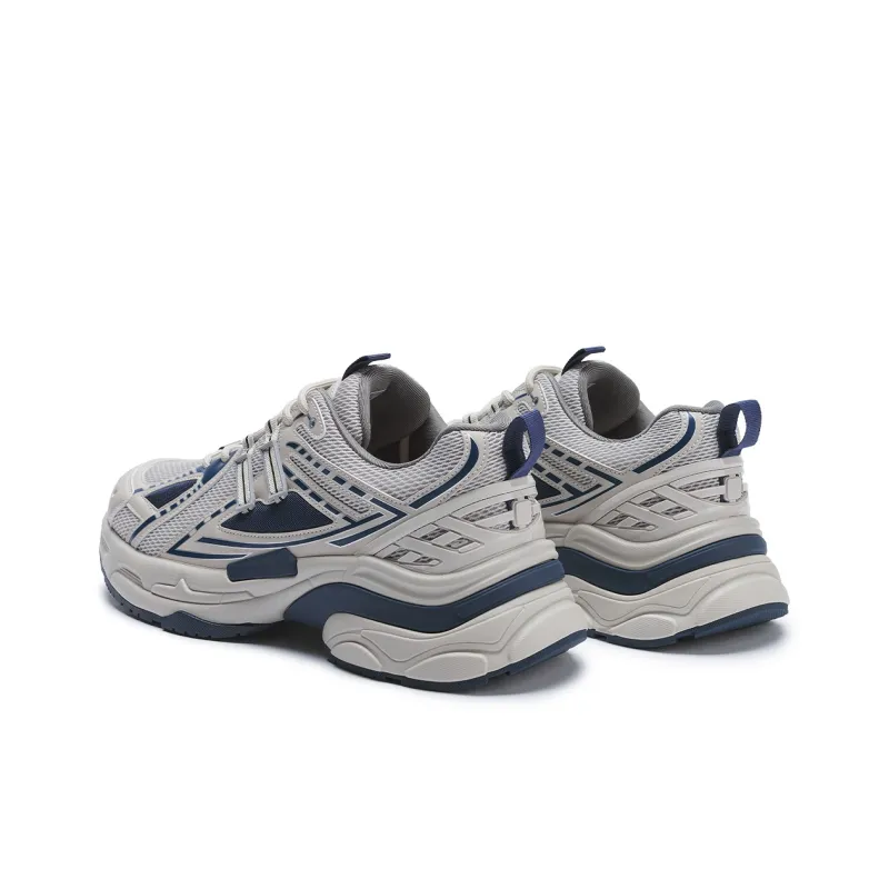 Hotwind Height Increasing Low-Top Chunky Sneakers Men's Gray Blue-1