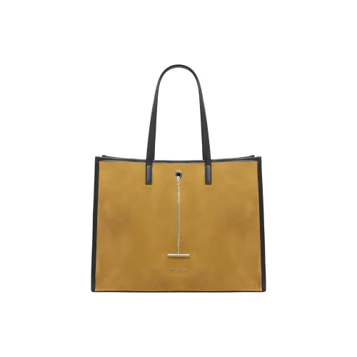 Alexander McQueen Calfskin Tote Bag Shopping Bag Handbag Shoulder Bag Men's Yellow