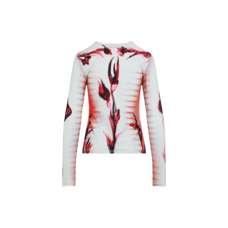 Jean Paul Gaultier Double Layered Printed Crewneck Top-1