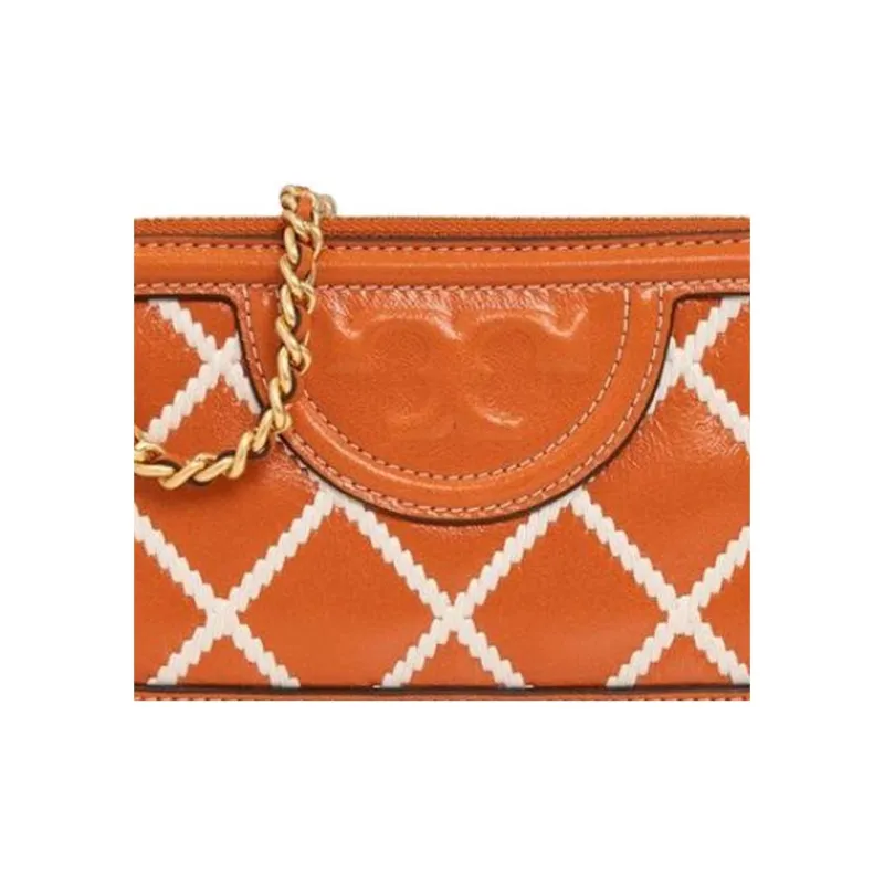 TORY BURCH Fleming Leather Crossbody Bag Shoulder Bag Women's Spring Red-1