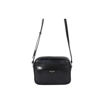 SAINT LAURENT Leather Shoulder Bag Crossbody Bag Men's Black