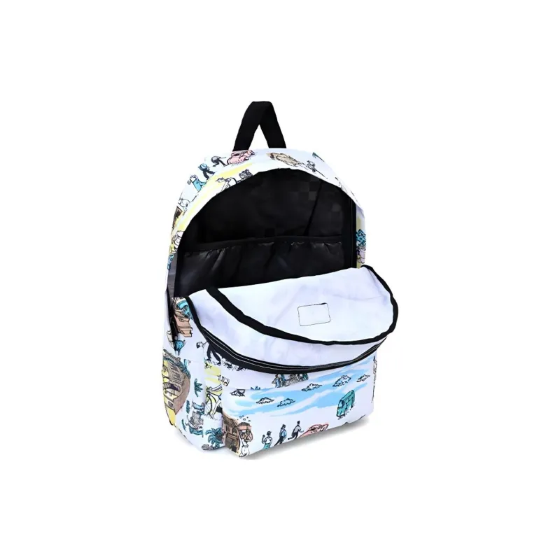 Vans Kide Collaboration Polyester Backpack Regular Unisex White-1